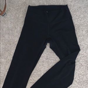 Plain black leggings